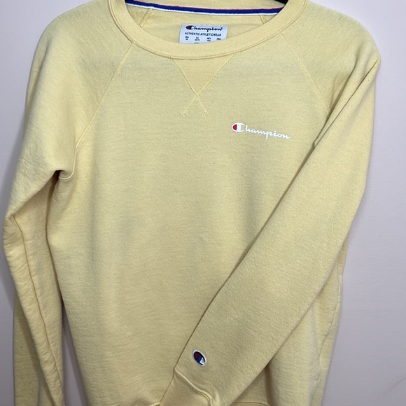 Champion Yellow Crewneck Sweatshirt XS - Picture 1 of 3